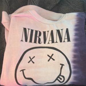 tie dye nirvana crewneck